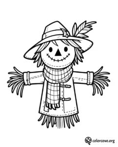 Scarecrow Coloring Pages Free Printable (1)