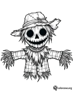 Scarecrow Coloring Pages Free Printable (8)