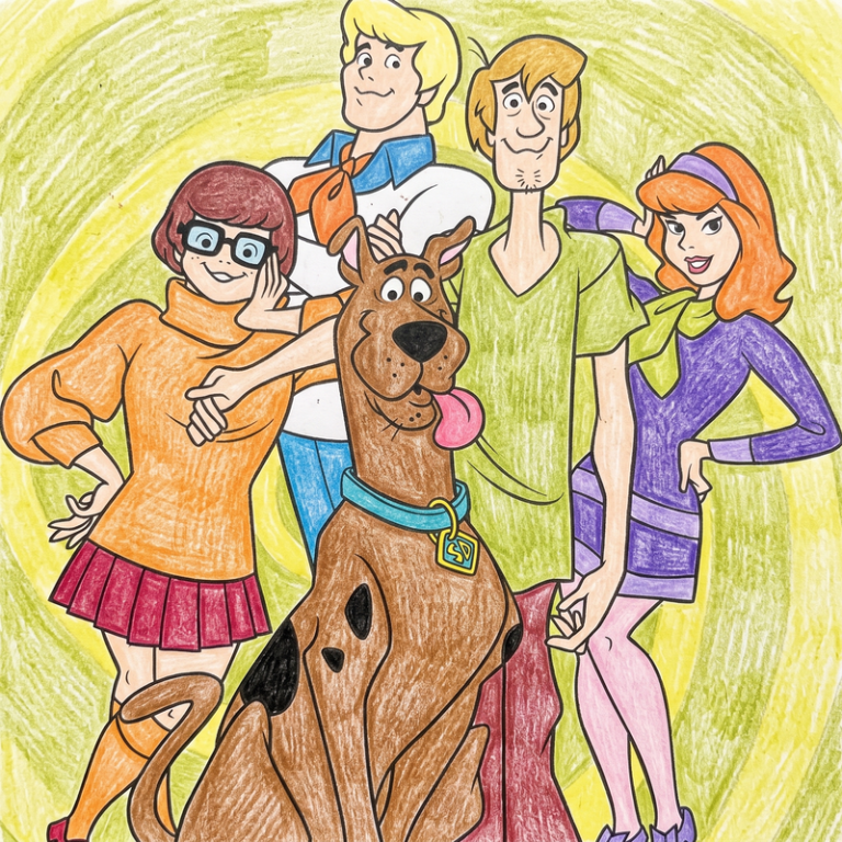 41 Scooby Doo Coloring Pages: Mystery Inc. Crew