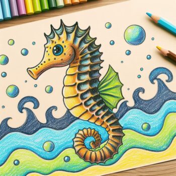 25 Free Seahorse Coloring Pages