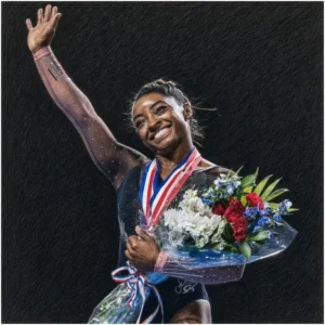 Coloriages Simone Biles : 11 modèles gratuits
