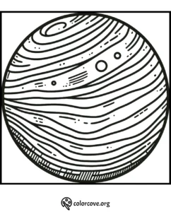 a black and white drawing of a planet and stars
