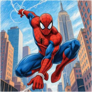 27 Dibujos de Spiderman para Colorear