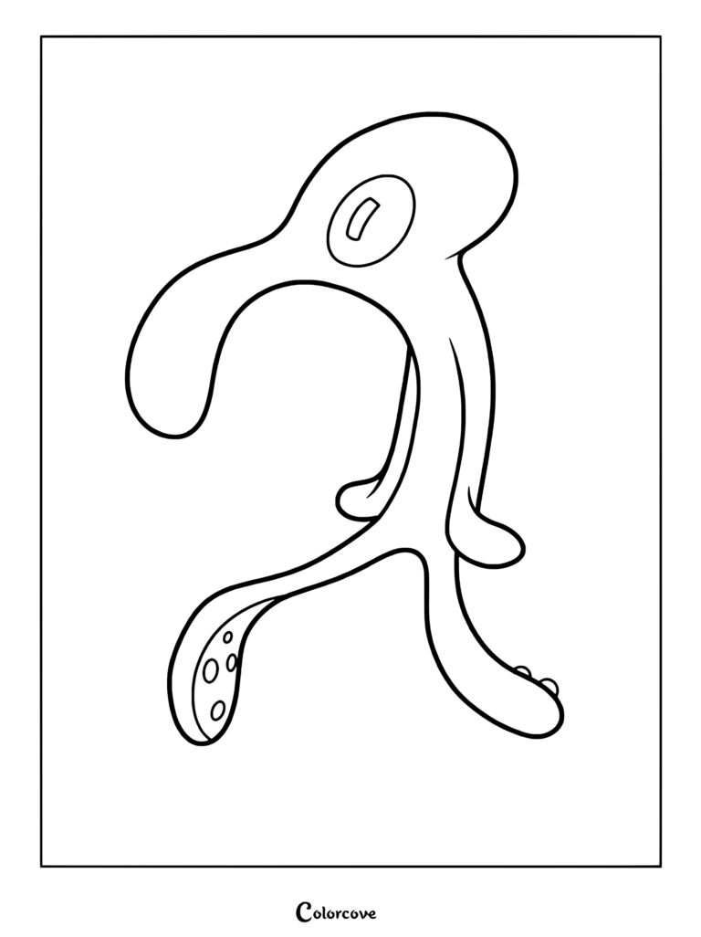 Coloriage du célèbre tableau abstrait de Carlo, Le Divin Carlo