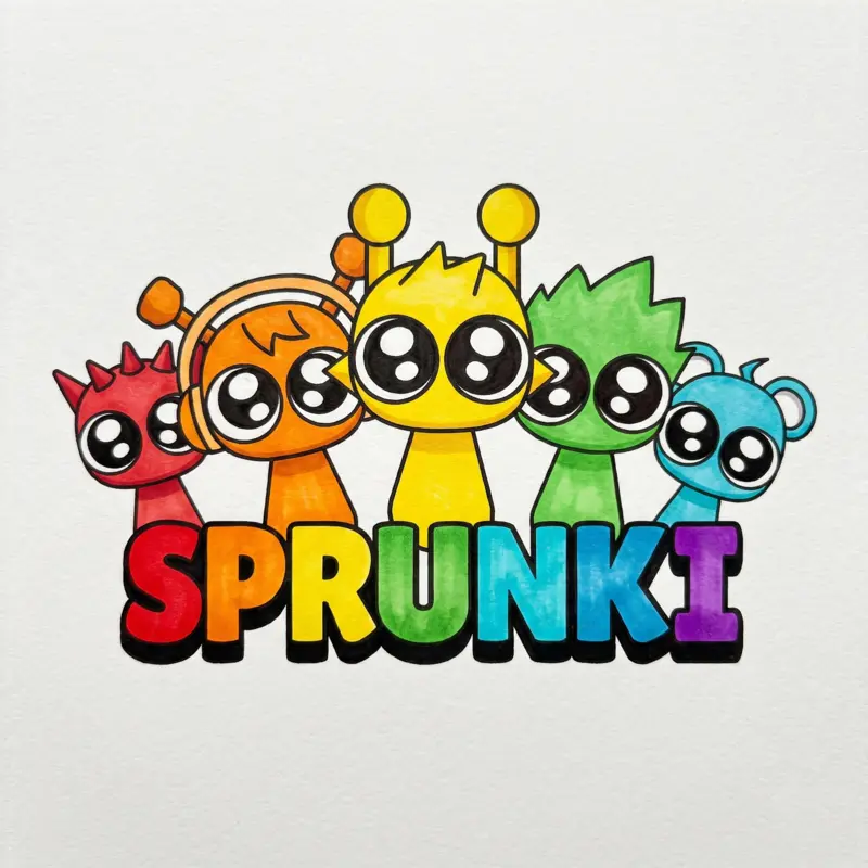 37 Sprunki Coloring Pages: Free Printable Sheets
