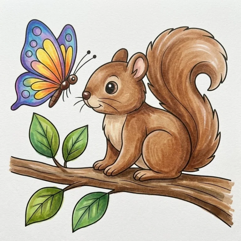 45 Free Squirrel Coloring Pages