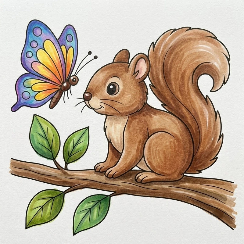 45 Free Squirrel Coloring Pages