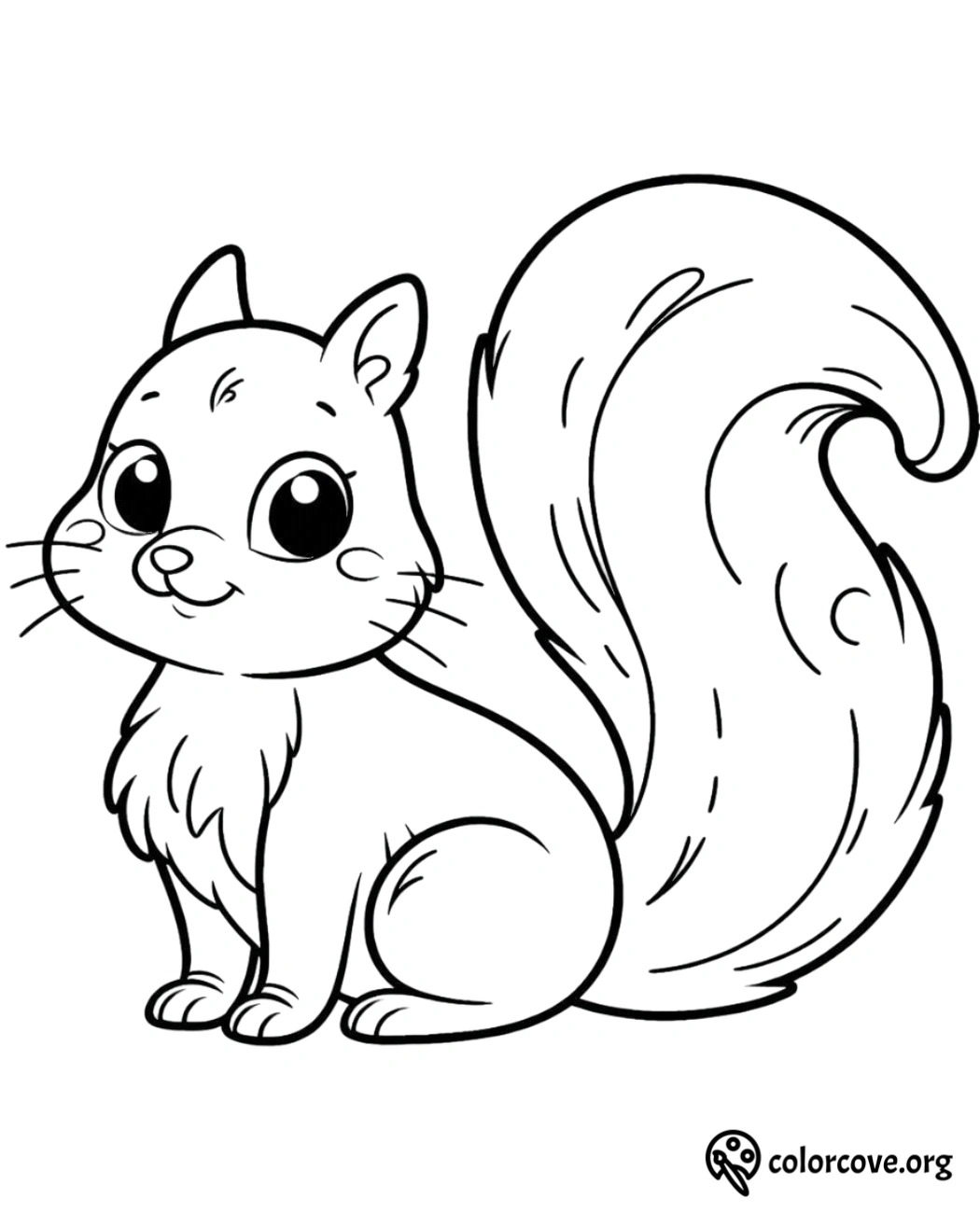 a cartoon of a squirrel