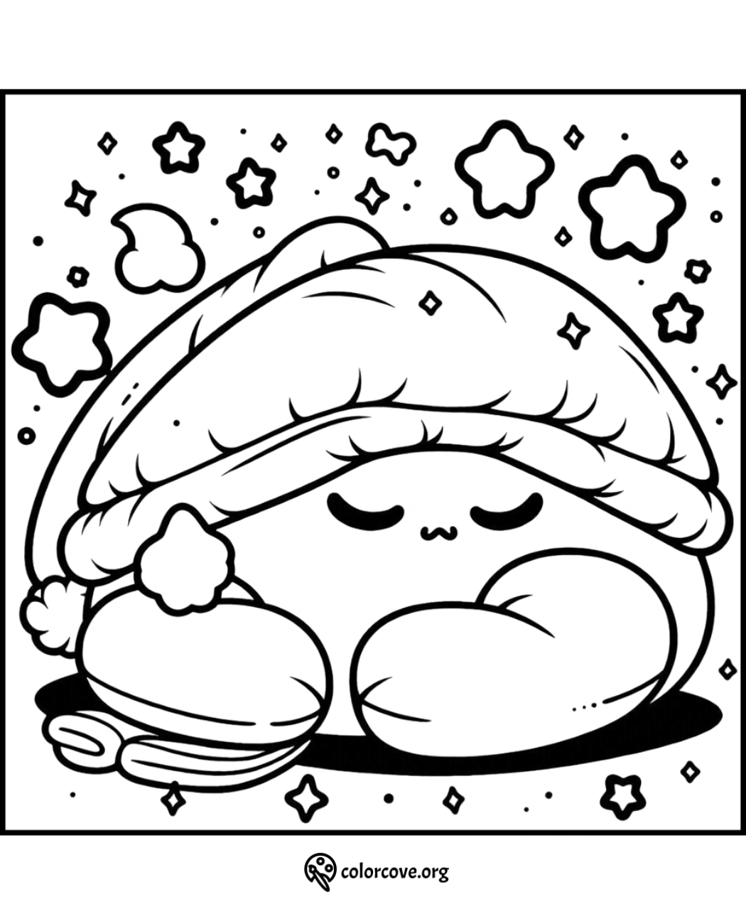 a cartoon of a mushroom with a hat