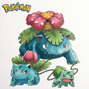 44 Coloriages Pokémon de départ à imprimer