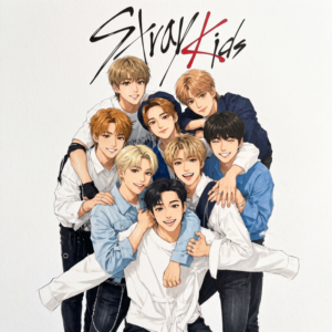 34 Coloriages Stray Kids K-Pop à Imprimer