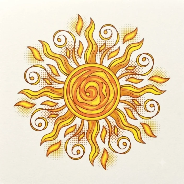 26 Sun Coloring Pages: Radiant Designs for Creative Calm