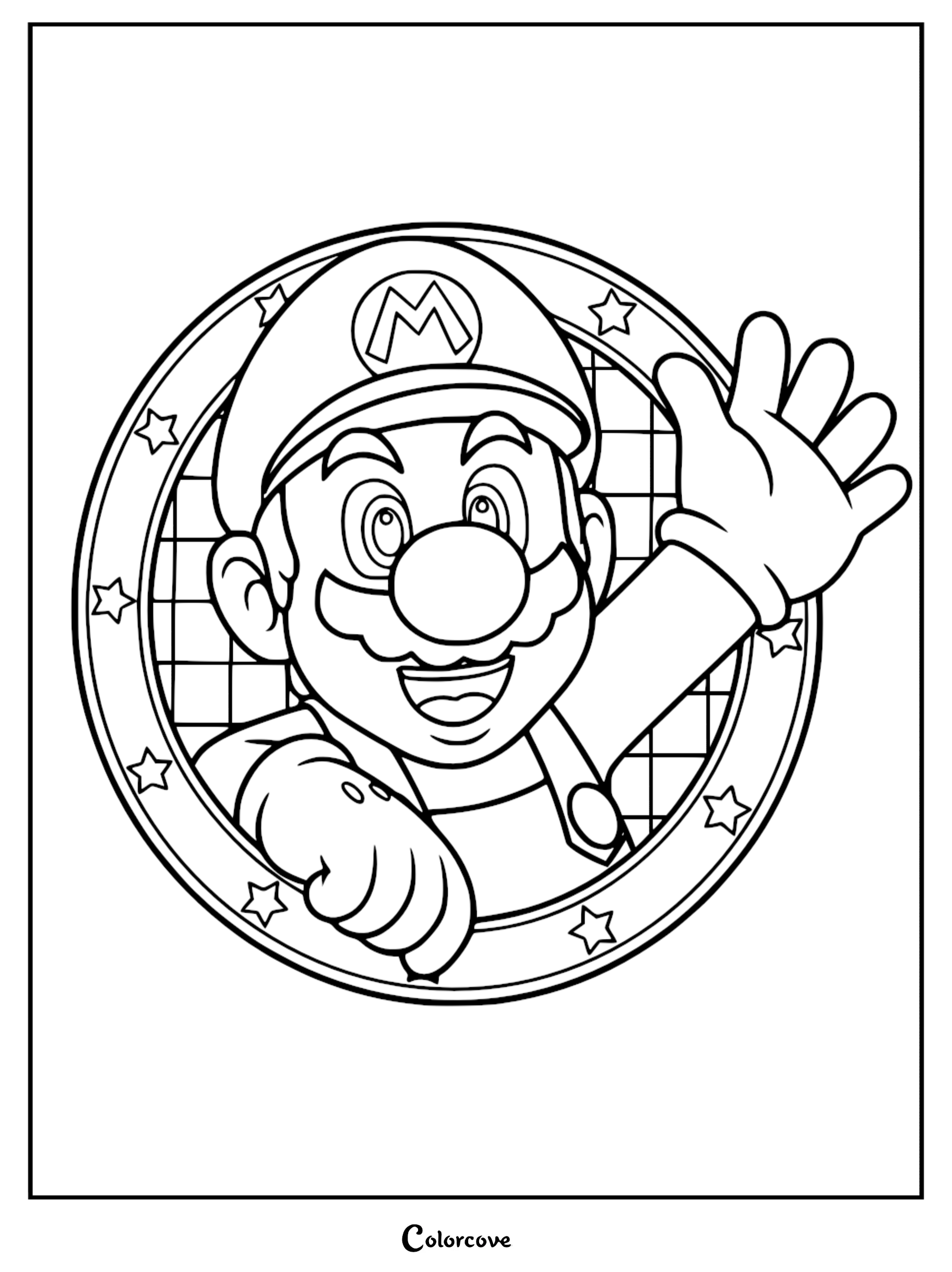 Bring your favorite Nintendo hero to life with this free printable Super Mario coloring page. Perfect for kids and fans of all ages, this high-quality line art is ready to be printed and colored in seconds.