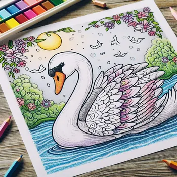 24 Free Swan Coloring Pages