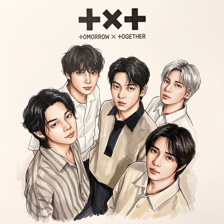 26 TXT Coloring Pages: Free K-Pop Printables