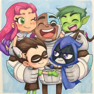 47 Dibujos de Los Jóvenes Titanes para Colorear