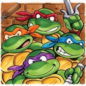 38 Coloriages Les Tortues Ninja à Imprimer