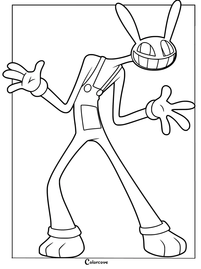 Jax standing with hands outstretched and a wide grin.