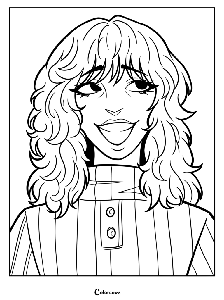 Página para colorear de Susan Woodings de The Walten Files