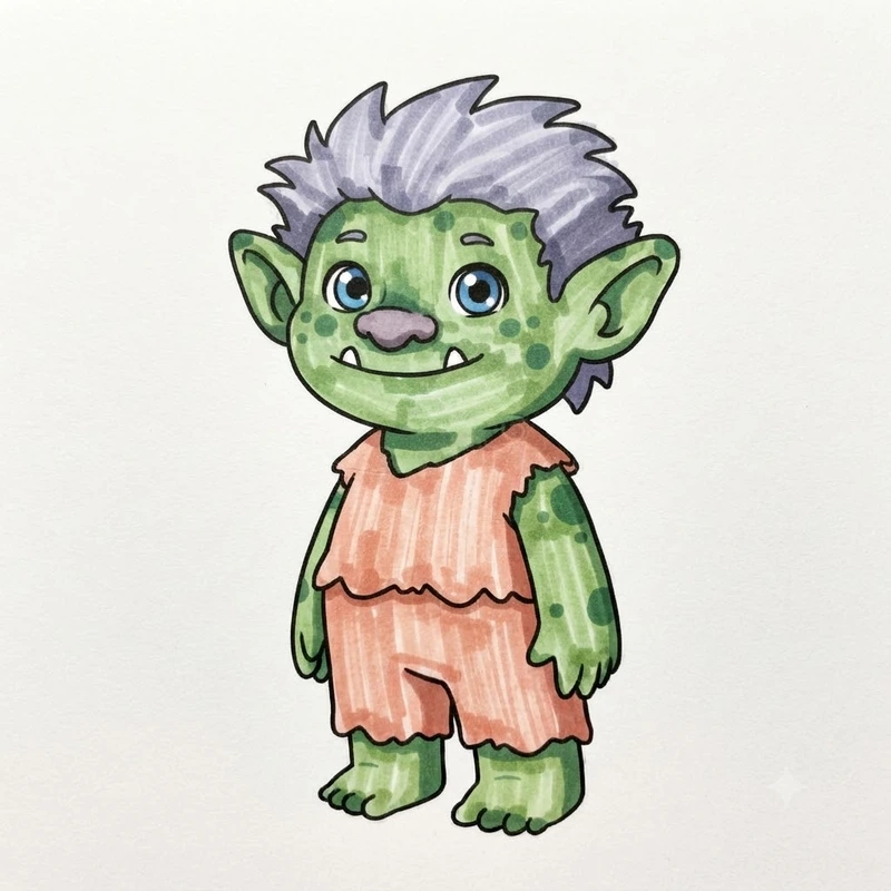 26 adorables coloriages de trolls : un art fantastique et magique pour s'amuser