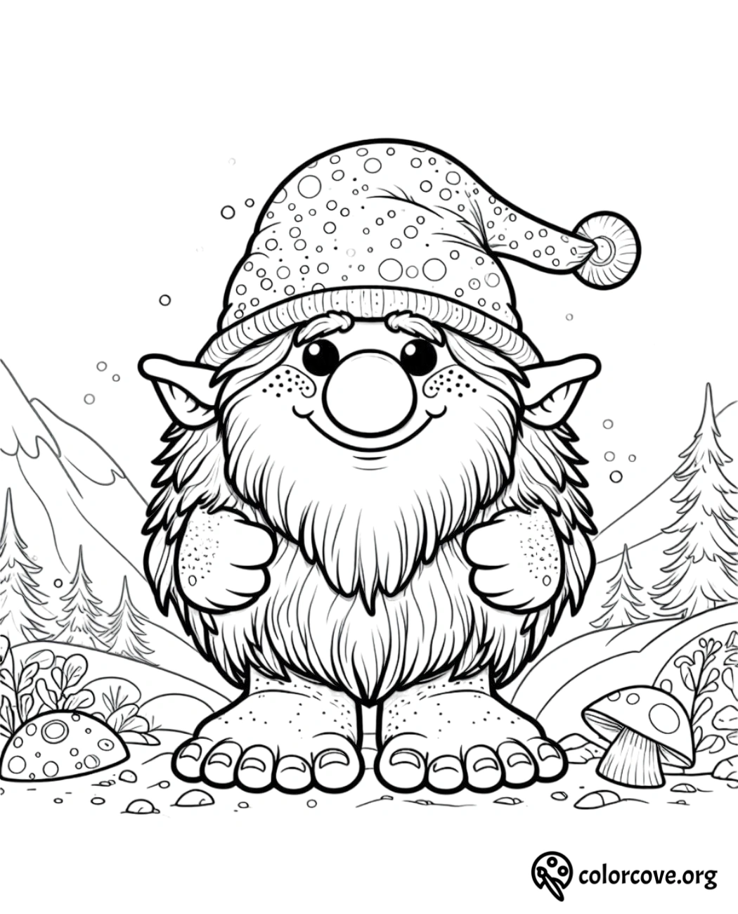 a cartoon of a gnome