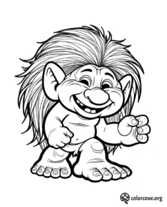 a cartoon of a troll