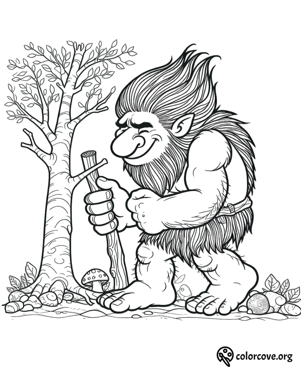 a cartoon of a troll