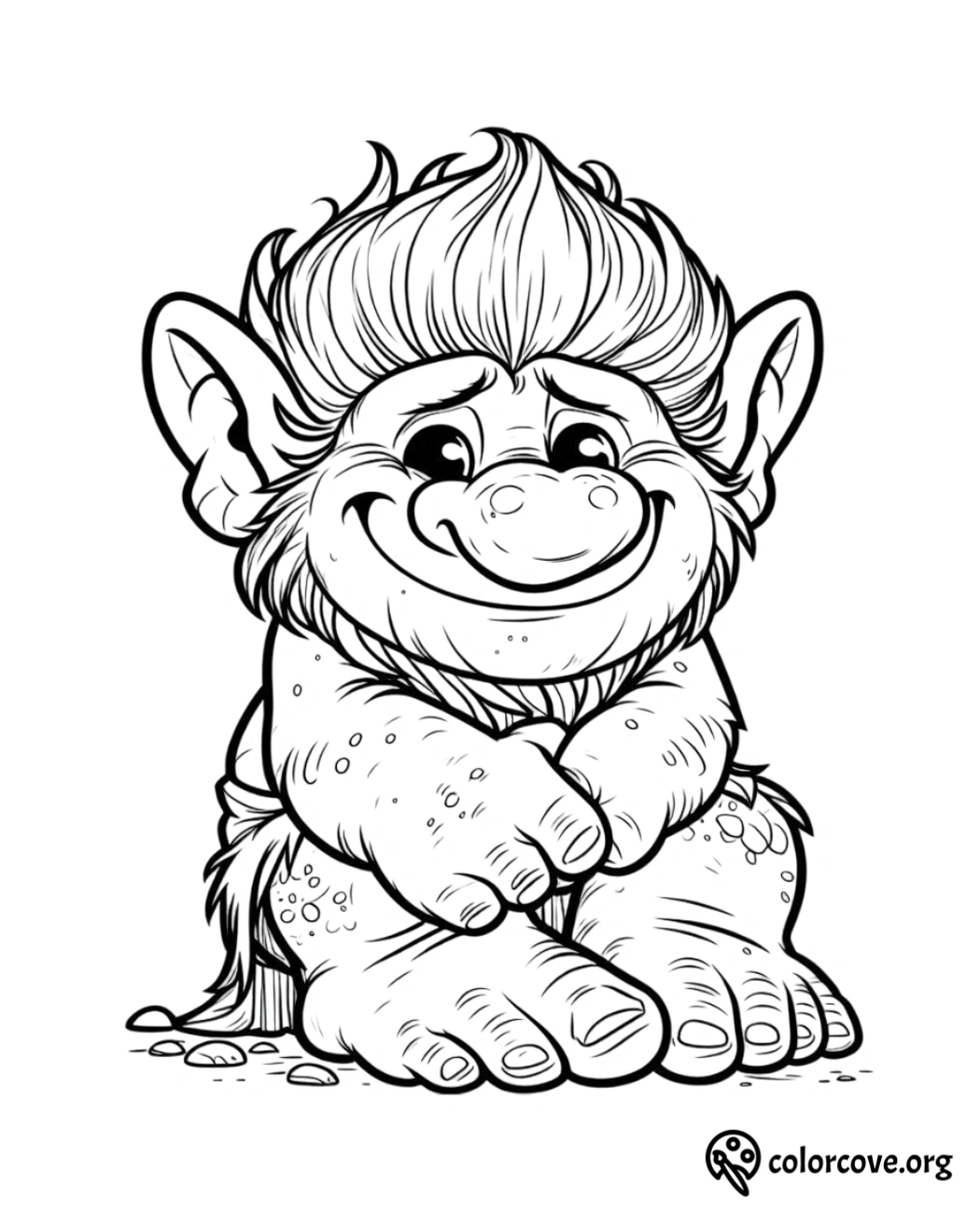 a cartoon of a troll