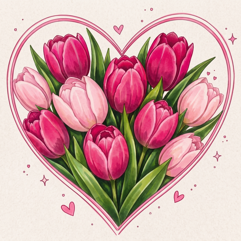 35 Tulip Coloring Pages: Printable Floral Fun
