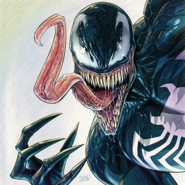 32 Venom And Symbiote Coloring Pages: Epic Anti-Hero