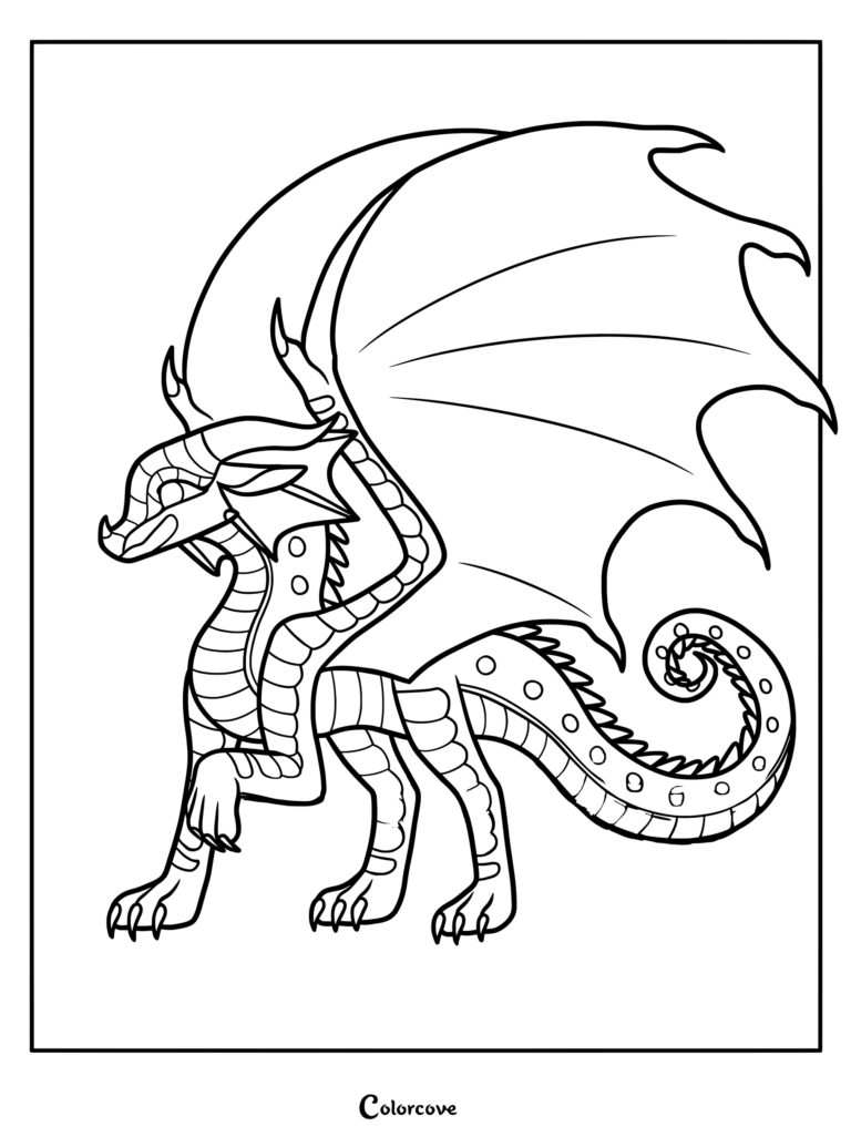 Coloriage de Kinkajou de Les Royaumes de Feu.