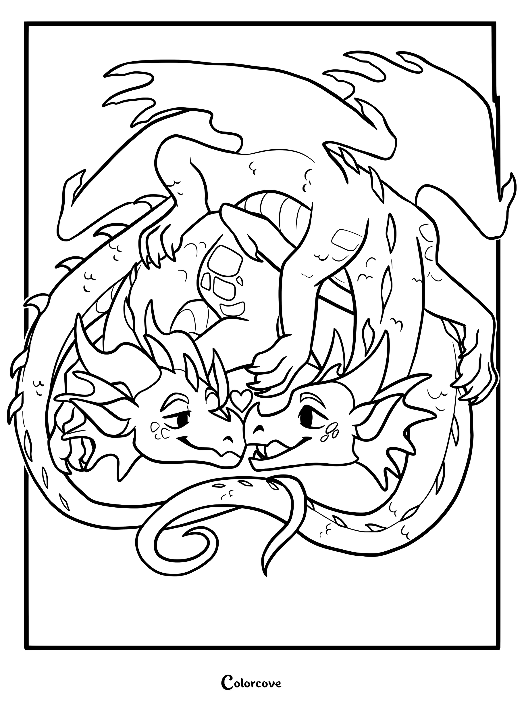 Dibujo para colorear de Kinkajou de Alas de Fuego.