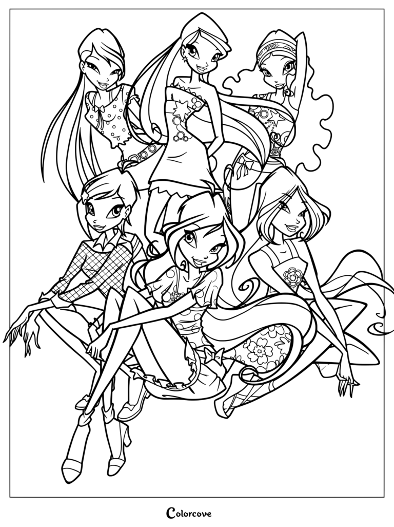 The six main fairy characters in Season 4 casual outfits.