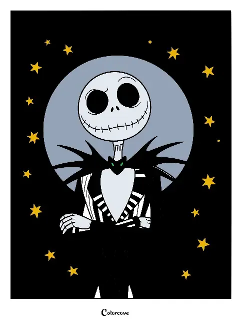 The Nightmare Before Christmas Coloring Pages Free Printable 1
